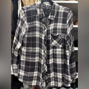 Rails Hunter Plaid Black and White Women's Shirt